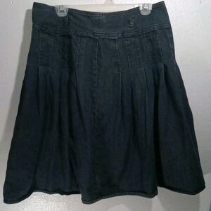 Charter Club Dark Denim A-Line Skirt